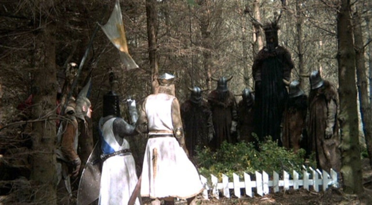 A hooded gathering in the woods — mysterious encounter